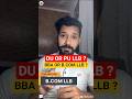 B.Com LLB/BBA LLB in 2026 from PU or DU ? Punjab University or Delhi University for LLB in 2026