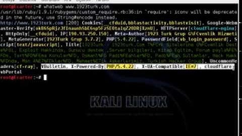 1923Turk - Whatweb kullanımı