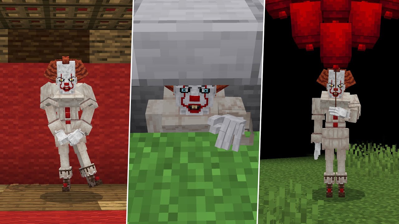 IT Pennywise Addon Minecraft PE Bedrock Edition