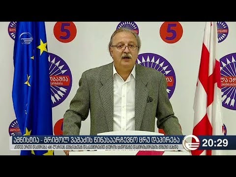 ამნისტია - გრიგოლ ვაშაძის წინაასარჩევნო ცრუ დაპირება