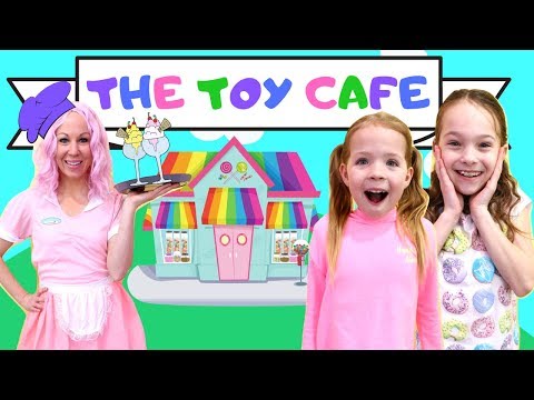 Addy and Maya Visit the New Toy Cafe