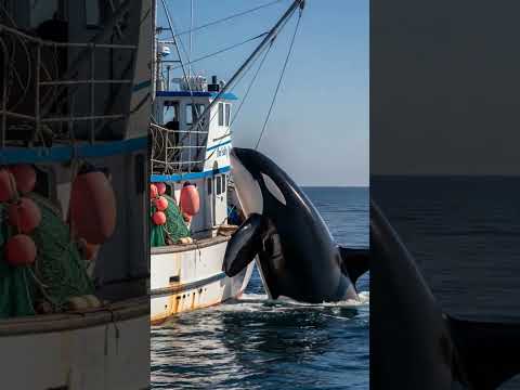 Orca Mother Goes Above and Beyond to Save Her Child!