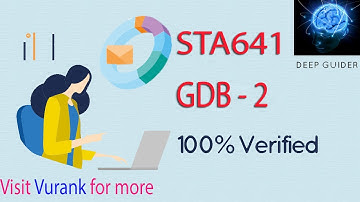 STA641 GDB 2 2021 || STA641 GDB 2 Solution 2021 || STA641 GDB No 2 Solution 2021 || By Deep Guider