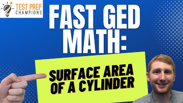 How to Find the Surface Area of a Cylinder for GED Math [Fast Lesson]