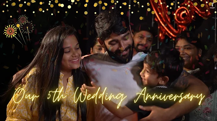 Sowmya & Sathyaraj 5th Anniversary | Surprise Cele...