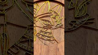 Immersive gold wire line decompression, from the Millennium Royal Craft. #art #gift #handwork