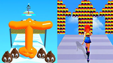 TALL MAN RUN VS Hair Challenge Gameplay All Levels Walkthrough iOS Android New Game