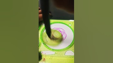 how to make simple spirograph easy drawing satisfying shorts magic ruler #illusions #asmr #asmrvideo