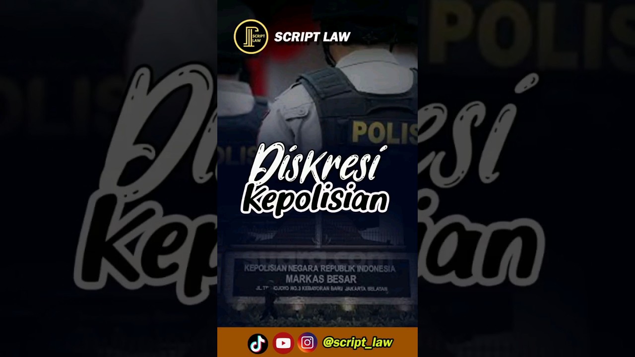 Diskresi Kepolisian #diskresi #polisi #kepolisian #penyidik #pidana #hukumpidana #edukasihukum