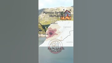 Morroco Earthquake Map