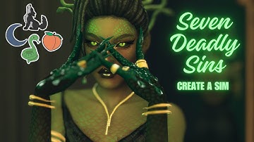 7 deadly sins as sims 🐍 download w/ cc | sims 4 create a sim ( CAS ) challenge