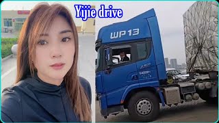 Cuộc Sống Và Công Việc Hằng Ngày Của Nữ Tài Xế Xe Tải Romooc Xinh Đẹp Yijie