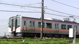 E129系新ﾆｲB9+A16編成　信越本線424M