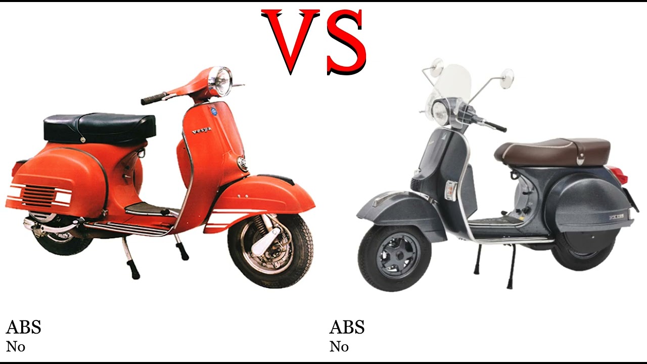 Vespa P200E PX FL2 200ラリー　　　 150SV etc. Piaggio Vespa 200 Rally vs Piaggio Vespa PX 200 Test specification