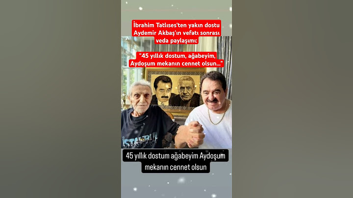 İbrahim Tatlıses'ten yakın dostu Aydemir Akbaş'ın vefatı sonrası veda paylaşımı #keşfet #sondakika