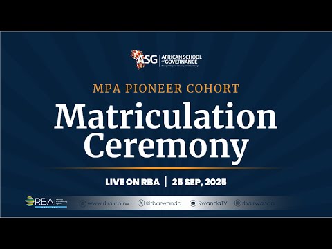 LIVE MPA Pioneer Cohort Matriculation Ceremony 25 September 2025