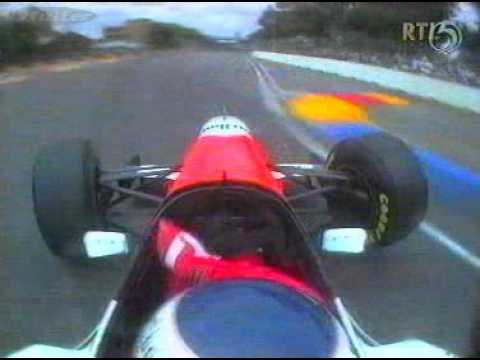 1995 Adelaide 2 Hakkinen crashes badley  1st Practise