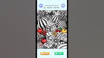 Annoying Brain Puzzle - Level 31 - Find all yellow and red fruits.