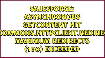 Asynchronous getContent hit org.apache.commons.httpclient.RedirectException: Maximum redirects...