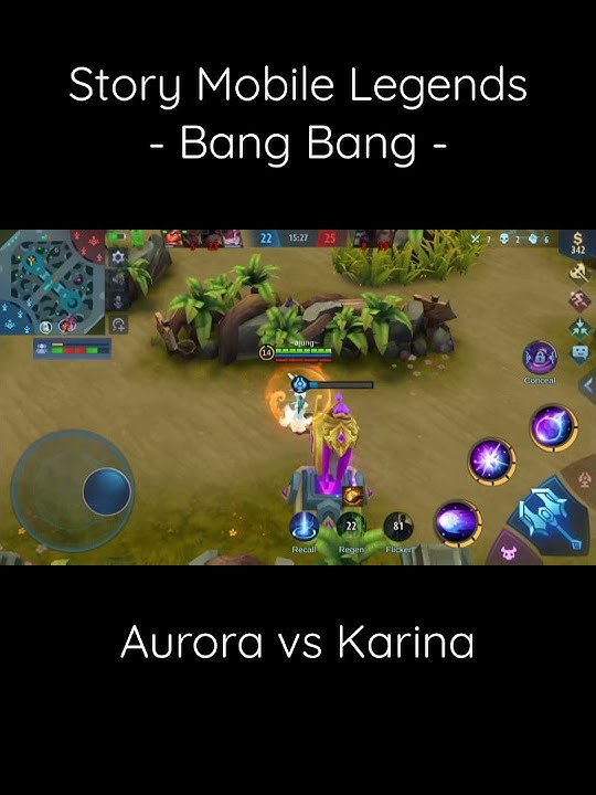 Duel 1 vs 1 Aurora Vs Karina - Mobile Legends #Shorts