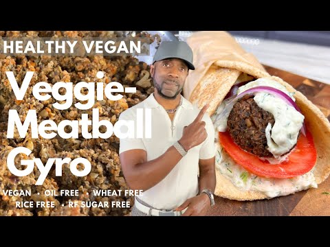 Vegan No-Meatball Gyro-