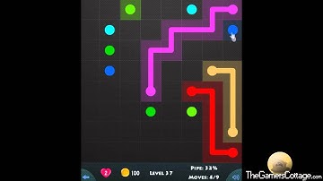 Flow Game Level - 337 [8x8] Mania Connect the Dots