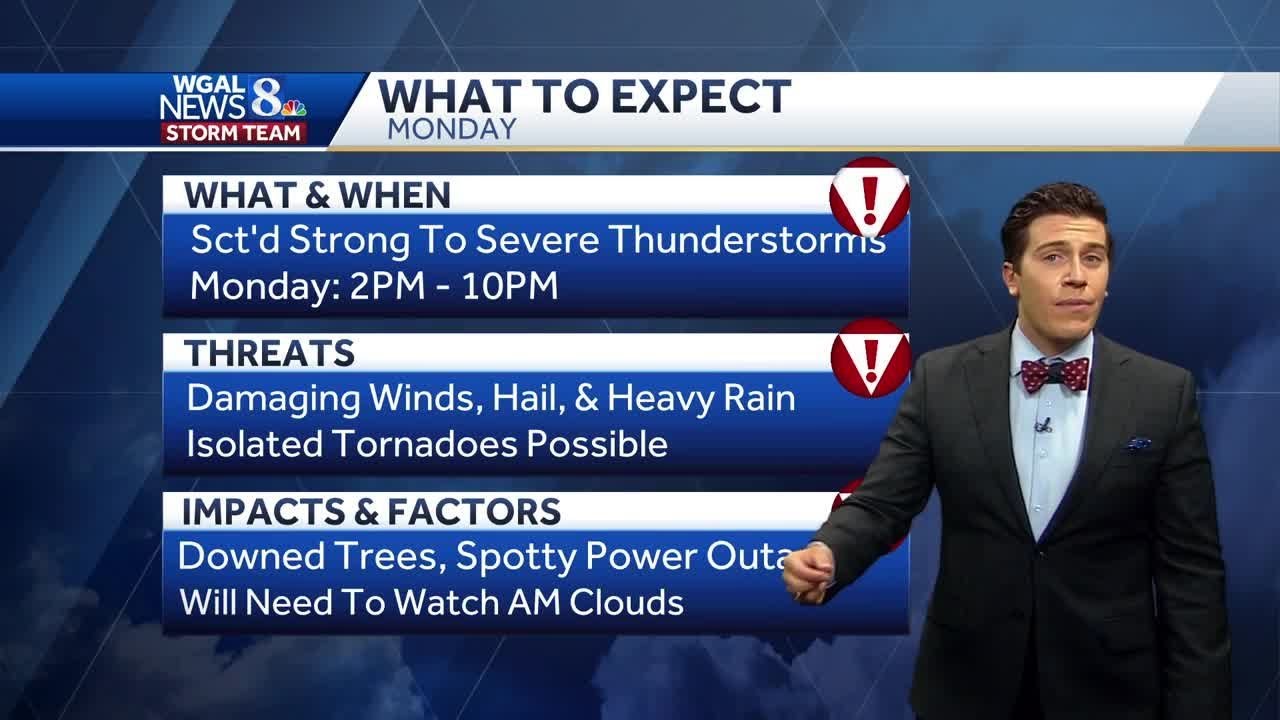 Widespread severe storms possible Monday - YouTube