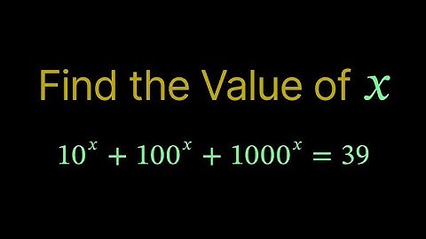 || USA Math Olympiad logarithmic equation || Nice quadratic equation|| Can you solve this ? || Sat