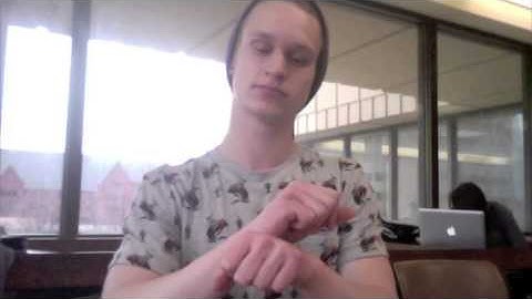 ASL 1 deaf person interview video