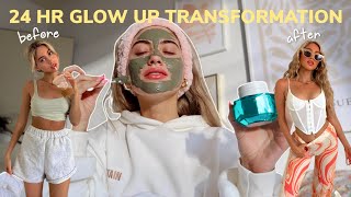 *coachella*EXTREME 24HR GLOW UP TRANSFORMATION *skincare, hair, makeup & nails*