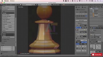 finish the low poly pawn blender