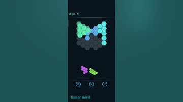 Brain Training Hexa Puzzle Level 40 [Puzzle Solved]  #shorts #youtubeshorts #braintraining #ytshorts
