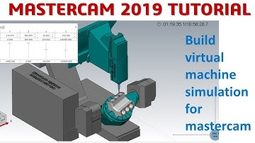 MasterCAM 2019 Tutorial #71 | Building Vitural Machine Simulation for Mastercam | CAD CAM TUTORIAL