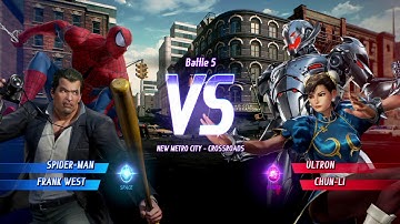 Marvel vs Capcom Infinite playthrough - Spider-Man and Frank West