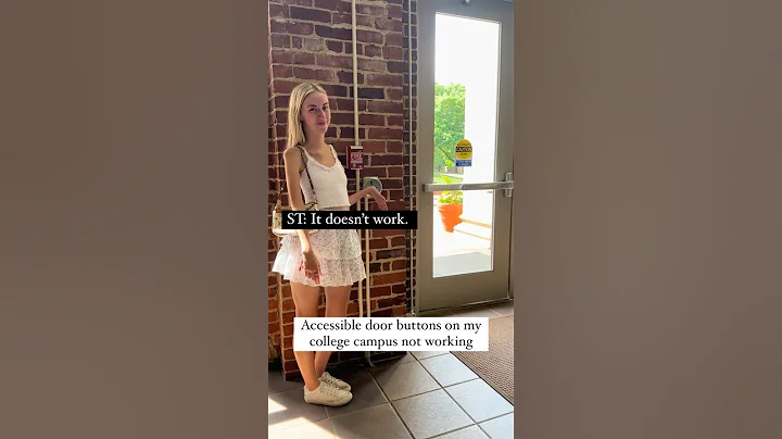 Why accessible door buttons are important #Disability #Disabled #Accessibility