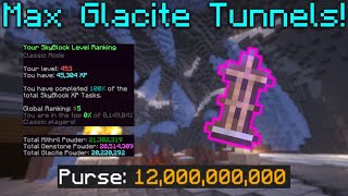 How I Made 12 BILLION coins Maxing the Glacite Tunnels (Hypixel Skyblock)