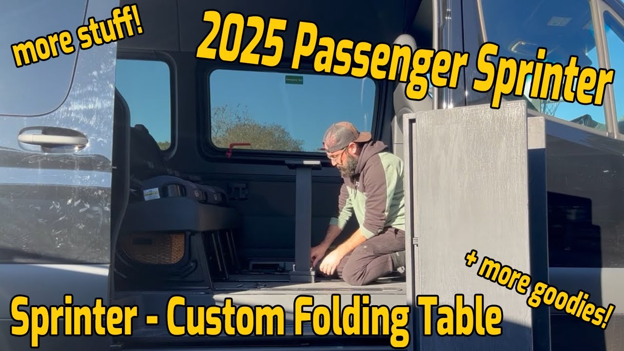 I had a Custom Mattress made for my Sprinter (and a custom table!)