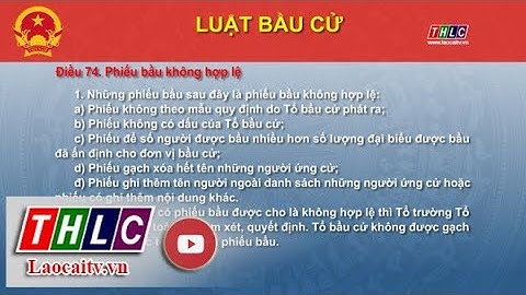 Phổ biến Luật Bầu cử đại biểu Quốc hội và đại biểu HĐND các cấp (24/5/2021) | THLC