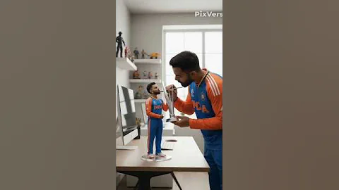 virat kohli 3d ai panting #viratkohli #shorts #trending #ai #drawing #viral #reels #edit #video #bts