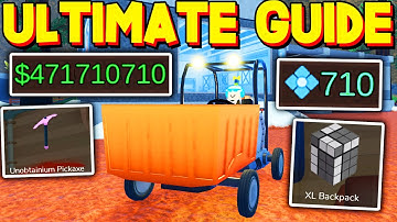 ULTIMATE MINING TYCOON GUIDE! (Get Pickaxes/Dynamite/Backpacks, How to BUILD) ROBLOX