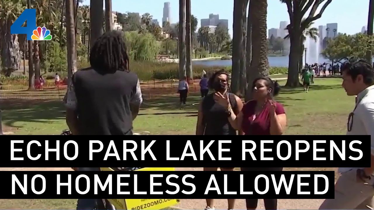 Echo Park Lake Reopens to Public, No Homeless Living Allowed | NBCLA