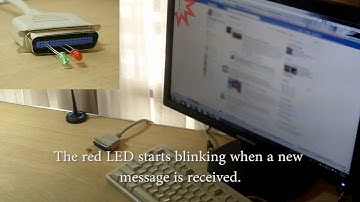 Facebook LED blink on new notifications and messages demonstration