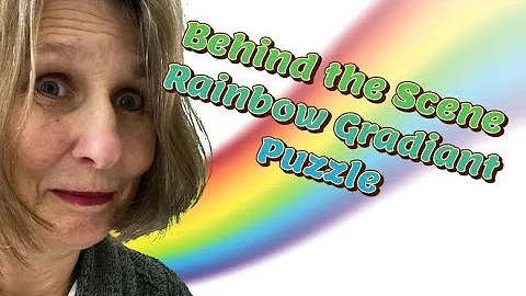 Behind the Scene: Rainbow Gradient #puzzle #jigsaw #jigsawpuzzle