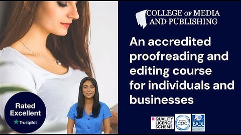 Proofreading and copy editing course video