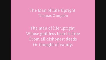 Beautiful Words Extra - The Man of Life Upright