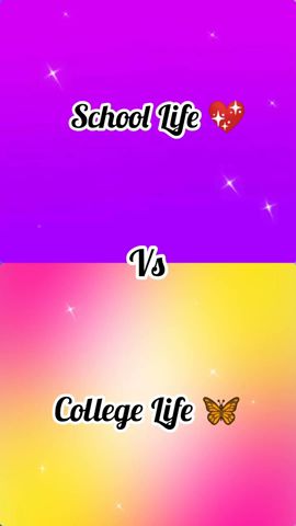✨School life 🤩 vs College life 😜 || who is the best 💖..?#shorts #trend #college#school