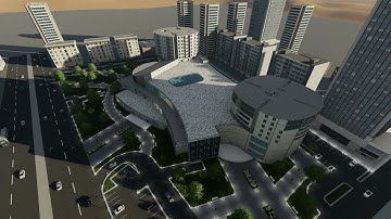 Mixed-Use Building Design | Mall + Administrative Tower + Residential Tower | 3D Animation
