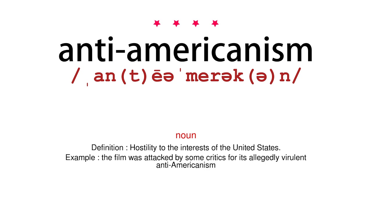 How to pronounce anti americanism Vocab Today YouTube