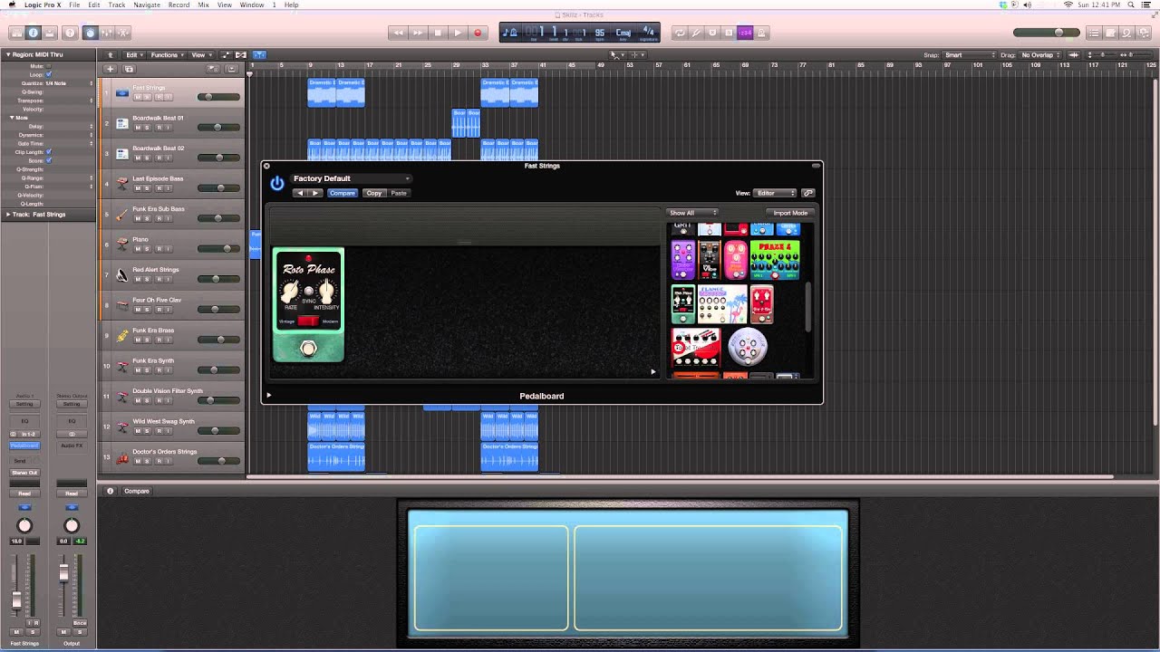 279  Roto Phase Pedal Board In Logic Pro 