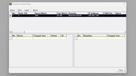 3. Cara Download Data Karyawan & Absensi Di Software Offline Biofinger Clock